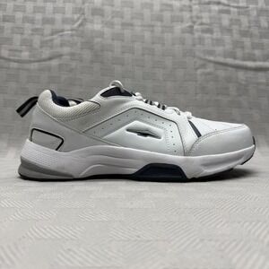 Avia Walking Shoes Mens Size 11.5 Wide White/Navy Memory Foam Low‎ MNAV41ES215